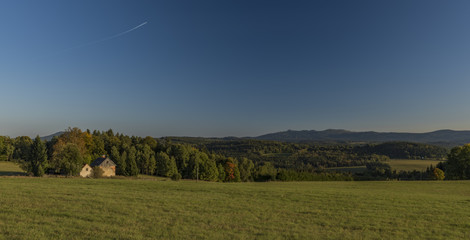 Obraz premium Old solitude house in Sumava national park