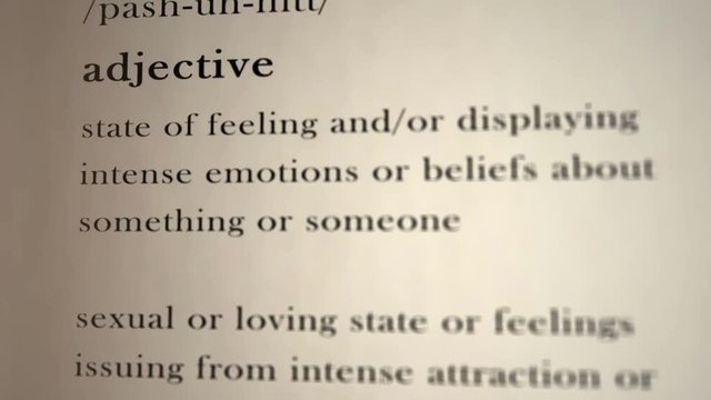 Passionate Definition  