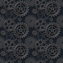 black gears seamless 03