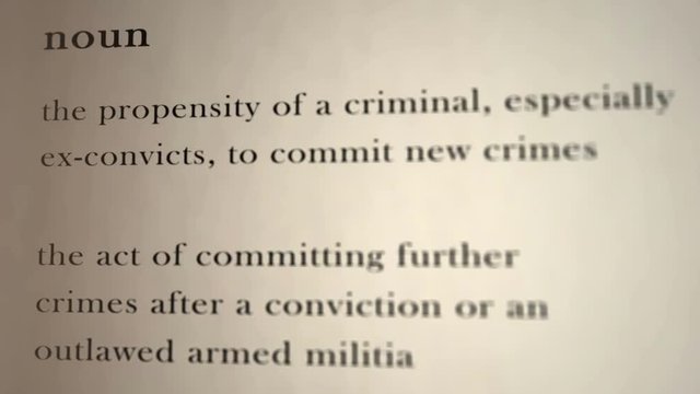 Recidivism Definition 