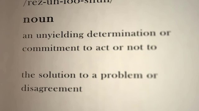 Resolution Definition  