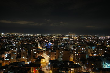 Fototapeta na wymiar Skyline of Bogota, Colombia 