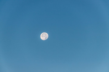 Mond am Tag, blauer Himmel © Patrick Daxenbichler