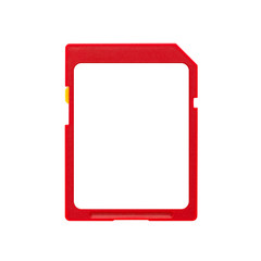 isolated SD card with text field.