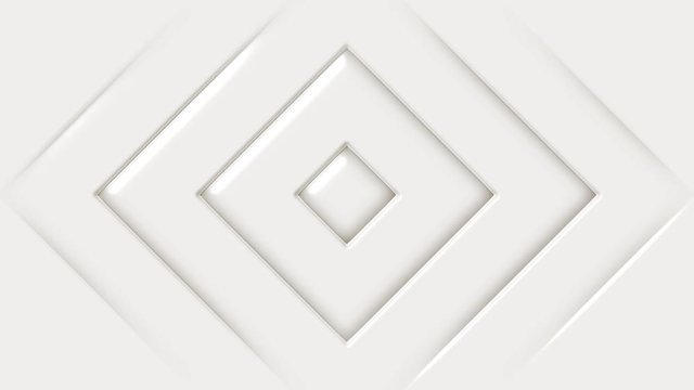 Abstract White Geometric Beveled Shapes Background/
Animation of a loopable elegant abstract background with plastic beveled losange shapes