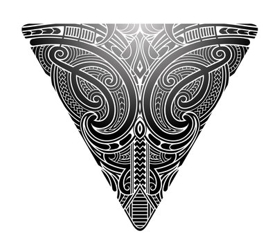 Naklejki Maori style koru tattoo