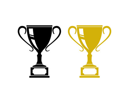 Championship Trophy in the Competition Sign Symbol Icon Logo Vector