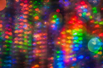 Light painting abstract background. Light painting photography, long exposure, bokeh against a black background. Blurred. Disco motion background.