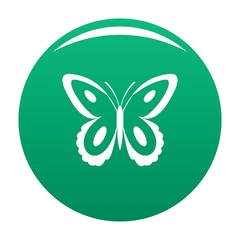 Spotted butterfly icon. Simple illustration of spotted butterfly vector icon for any design green