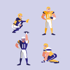 american football team character