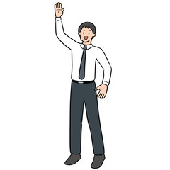 Fototapeta premium vector of businessman