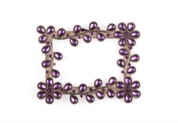 beautiful frame with precious stones