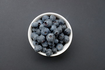 fresh blueberries in a bowl