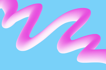 Colored abstast 3d isolated on white background