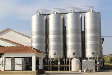 silos in factory