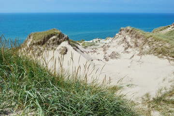 Blick von der Steilküste bei Lyngby auf die Nordsee