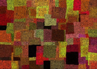  Colorful squares and words