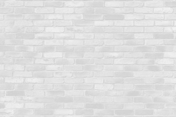 white brick wall texture pattern for clean building background.