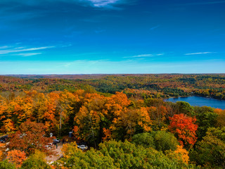 Dorset view of the lakes in fall