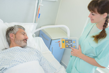 Obraz premium adjusting medical bed