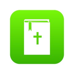 Obraz premium Bible icon digital green for any design isolated on white vector illustration