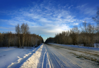 Winter nature scenery