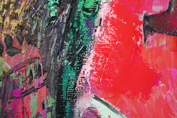 Artists oil paints multicolored closeup abstract background