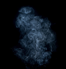 Smoke on a black background