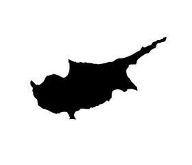 Foto op Canvas map of Cyprus. Vector illustration © ilyanatty