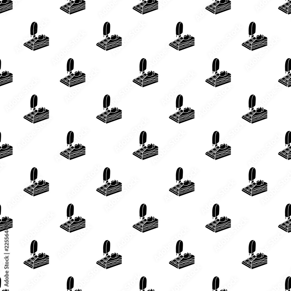 Poster sweets food pattern vector seamless repeating for any web design