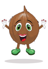 Coconut Fruit Vector