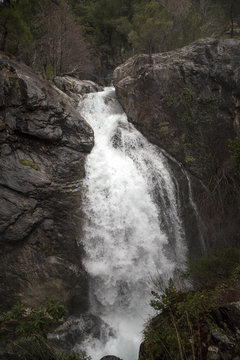 Sutuven Waterfall near the Hasan Boguldu Lake in Edremit