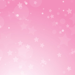 Christmas colorful abstract background with circles and stars of different sizes. Simple flat vector illustration.