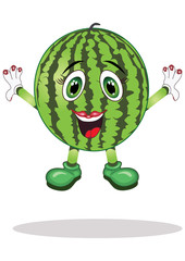 Watermelon Fruit Vector