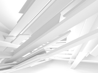 Abstract Modern White Architecture Background