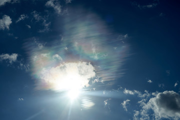 Fototapeta na wymiar Noctilucent clouds