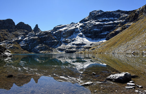 Fototapeta Schwarzsee, Pizol, Schweizer Alpen