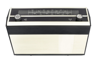 Old transistor portable radio receiver