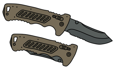 The sand tactical clasp knife