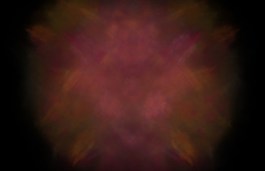 Red fractal glowing pattern. Fantasy fractal texture. Digital art. 3D rendering. Computer generated image.