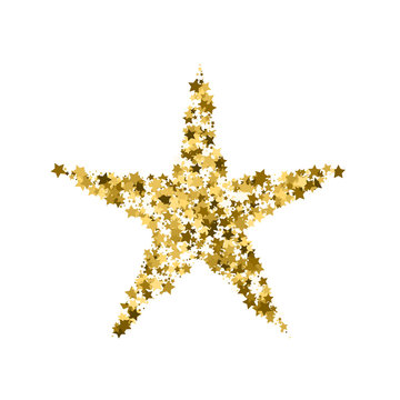 Gold Glitter Stars, Flying Sparkles Stock Vector - Illustration of  decoration, yellow: 272285995