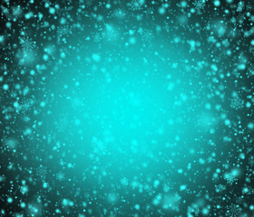 Abstract night winter background with snowflakes.
