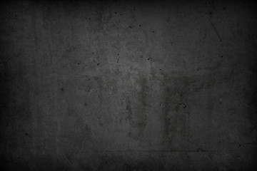 Dark grey grunge concrete texture wall background