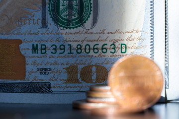 Money background from dollars usa. Business concept.