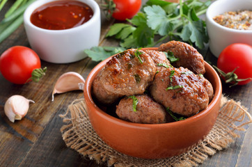 Fried meatballs