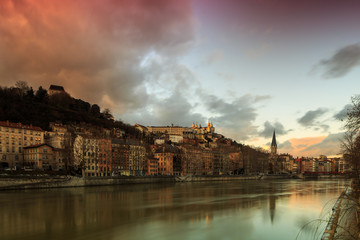 Naklejka premium Ville de Lyon