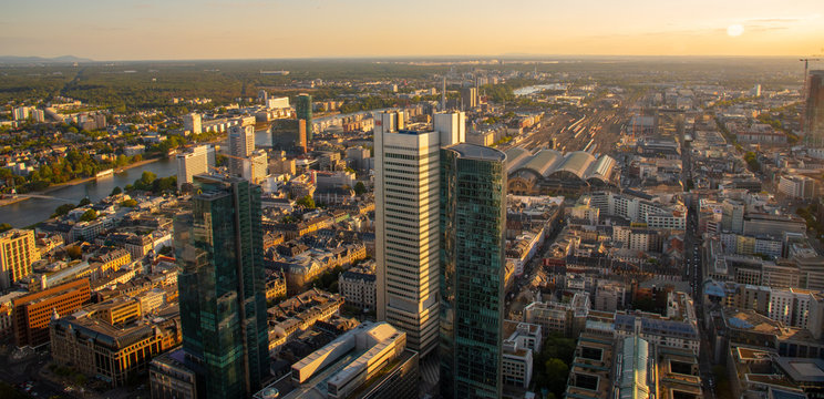 Frankfurt Germany from the top of the Main Tower