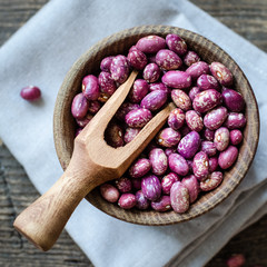 Purple grains-beens in a bowl