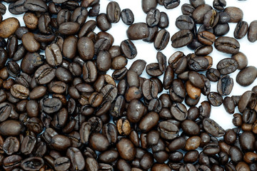 geröstete braune kaffee bohnen