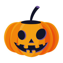 happy halloween pumpkin character